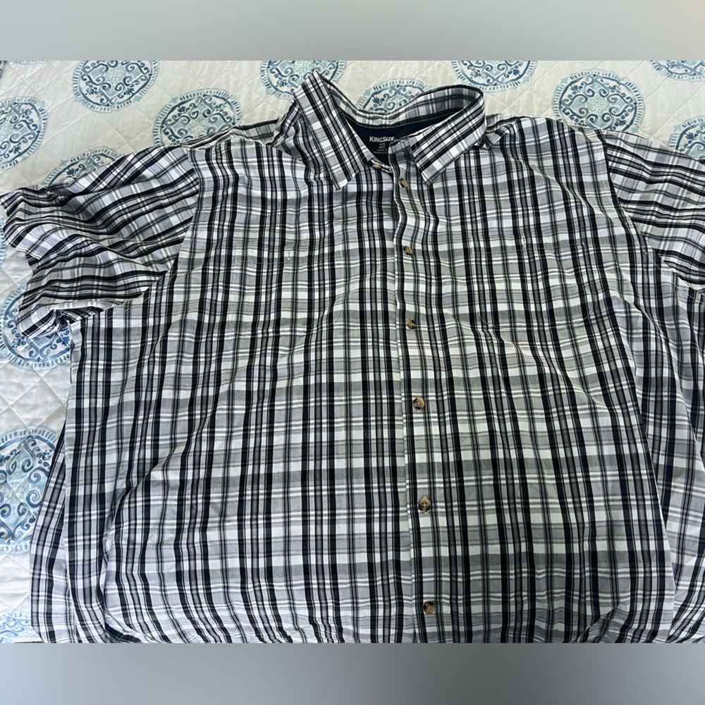 Kingsize 4xl Big Short sleeve button up shirt